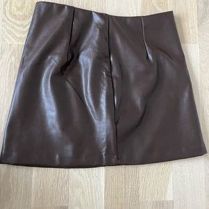 Abercrombie and Fitch vegan leather mini skirt!